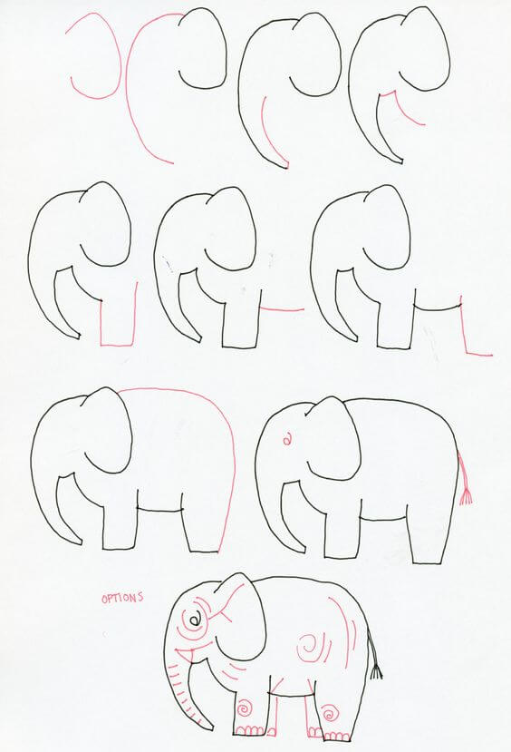 Desenhos de Ideia elefante (45)v