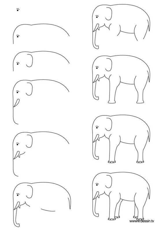 Desenhos de Ideia elefante (50)