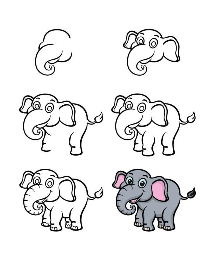 Desenhos de Ideia elefante (51)