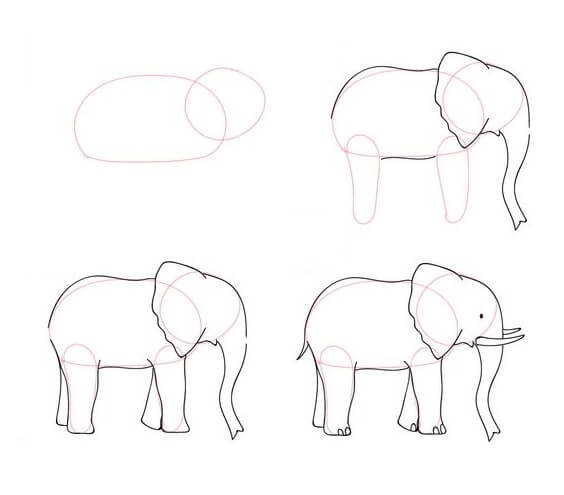 Desenhos de Ideia elefante (53)