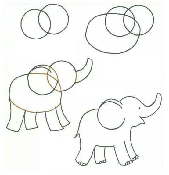 Desenhos de Ideia elefante (8)