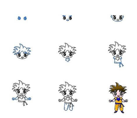 Desenhos de Little Goku