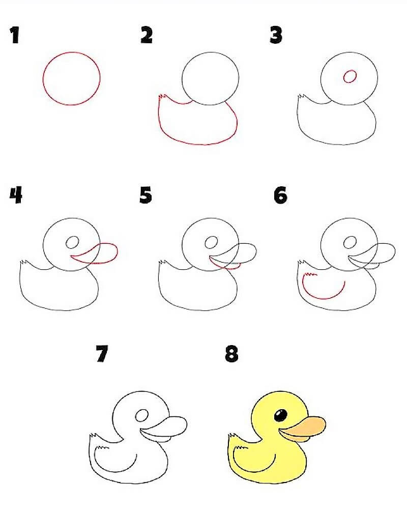 Desenhos de Pato – ideia 12