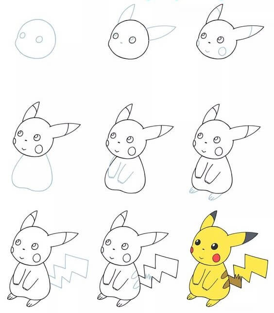 Desenhos de Pikachu