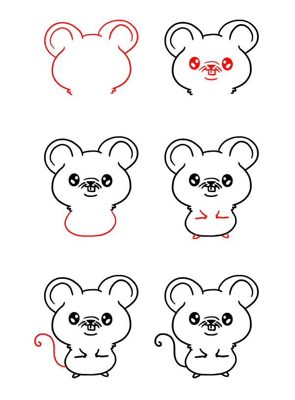 Desenhos de Ratinho bebê