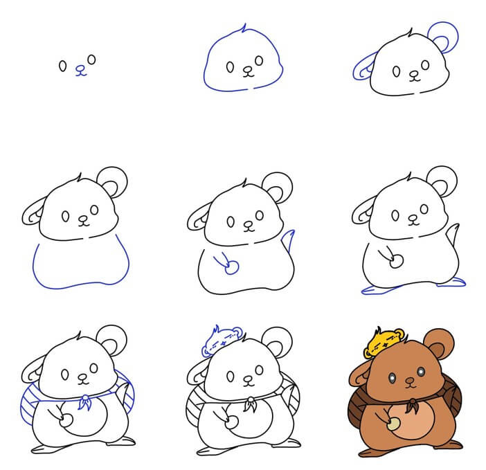 Desenhos de Rato viajante