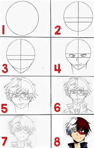 Desenhos de Shoto Todoroki