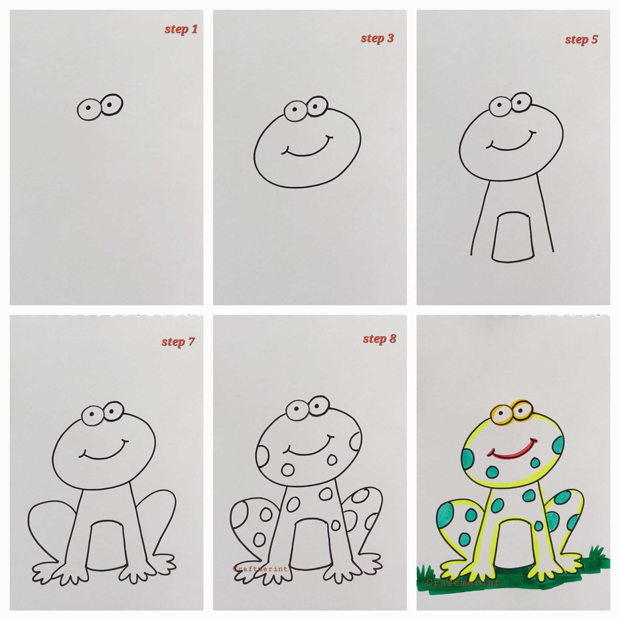 Desenhos de Tinta de sapo