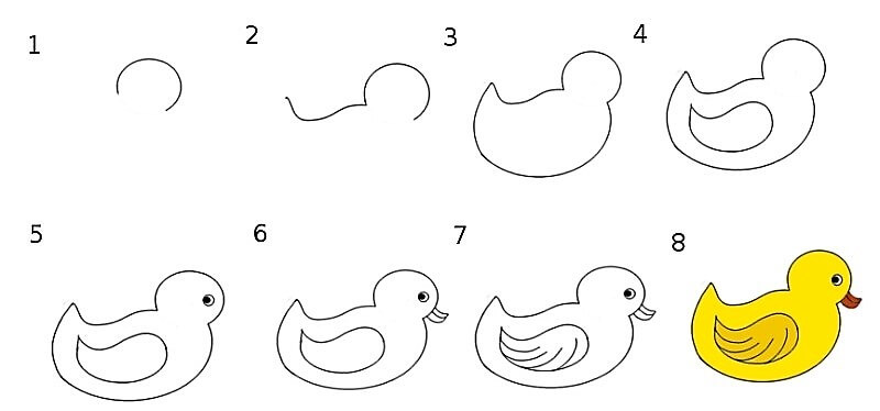 Desenhos de Um Pato Bonito