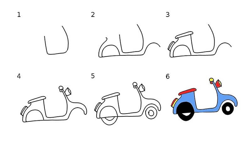 Desenhos de Motocicleta