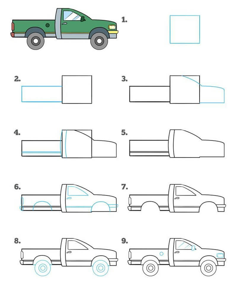 Desenhos de Um Caminhão Clássico