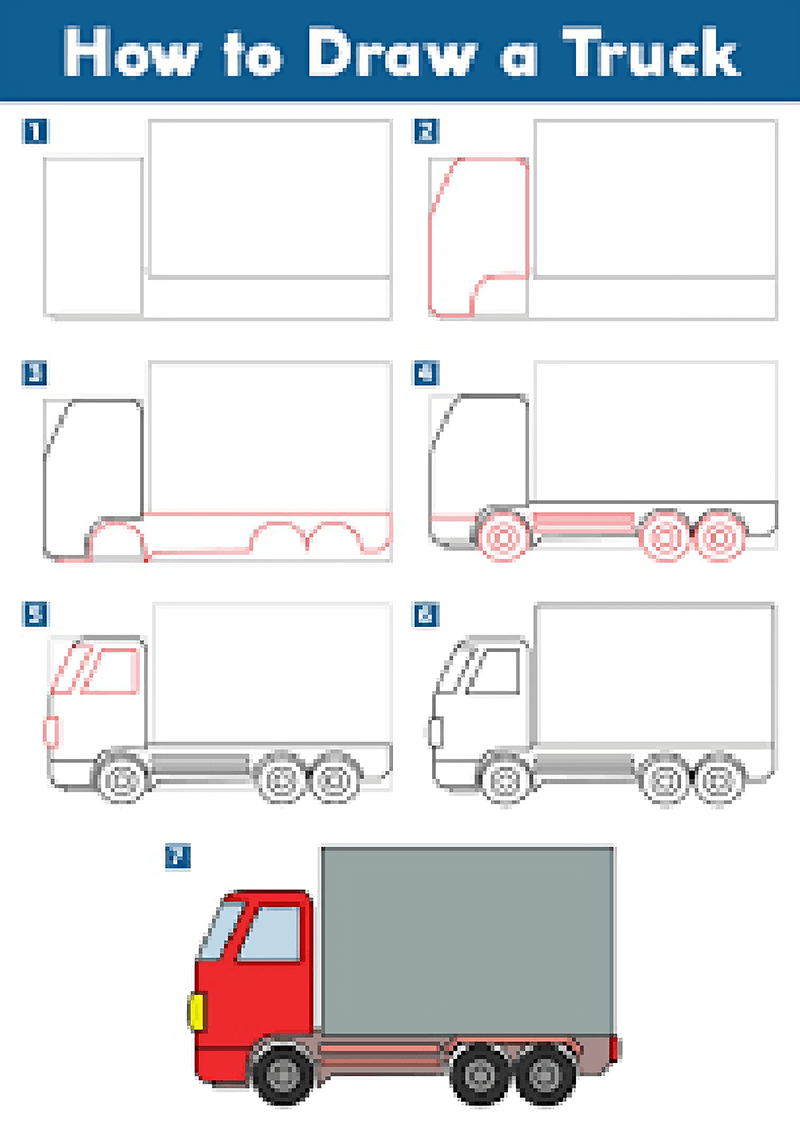 Desenhos de Um caminhão normal