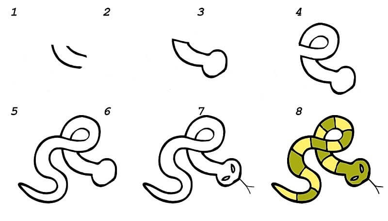 Desenhos de Uma ideia de cobra 14