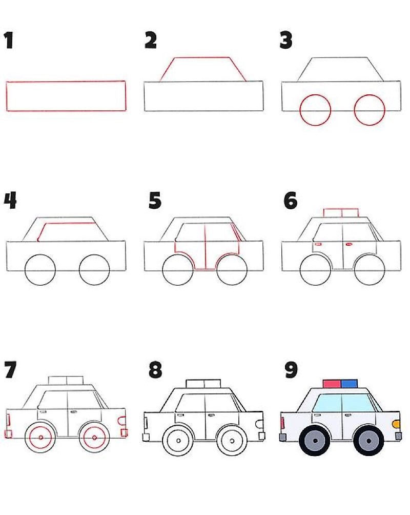 Desenhos de Carro de polícia grátis