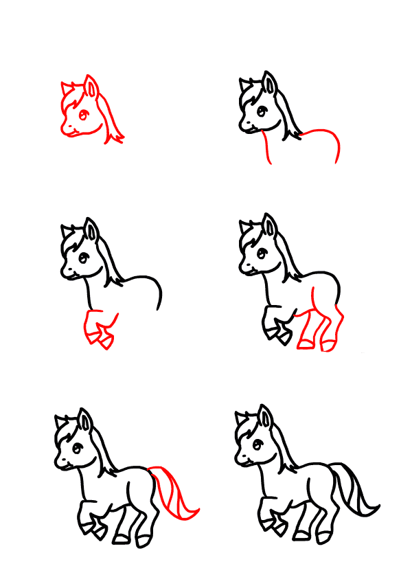 Desenhos de Cavalo bebê