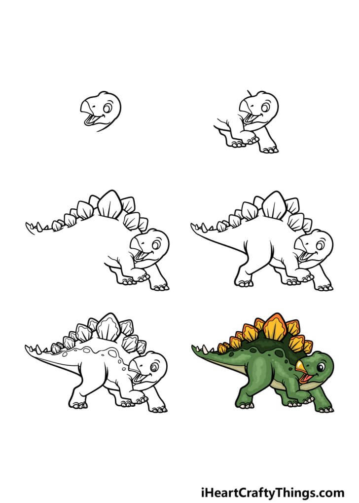 Desenhos de Dinossauro herbívoros gritam