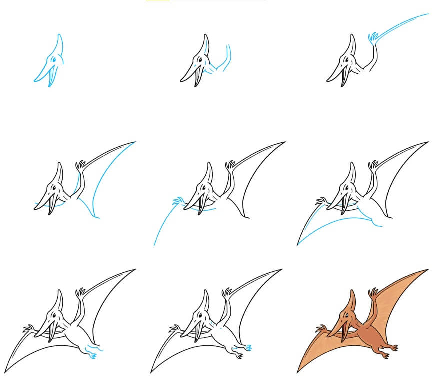 Desenhos de Dinossauro voador