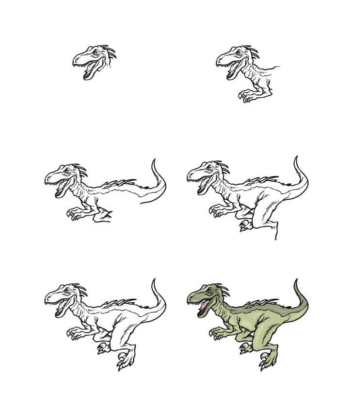 Desenhos de Dinossauros carnívoros assustadores