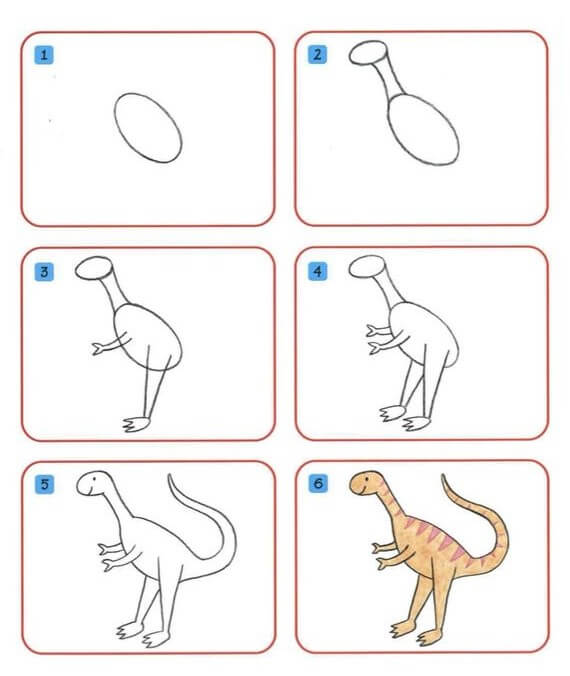 Desenhos de Dinossauros carnívoros grátis