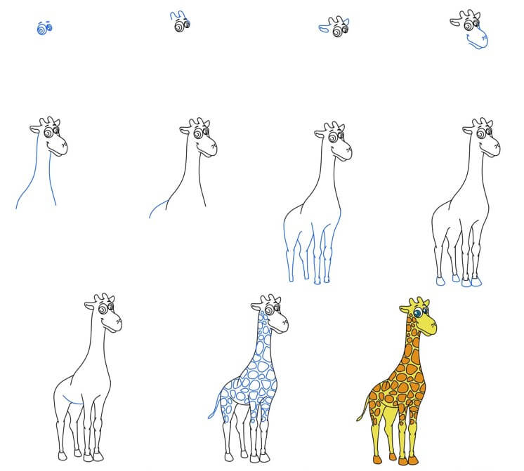 Desenhos de Girafa Gigante