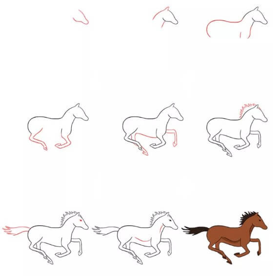 Desenhos de Ideia de cavalo (10)