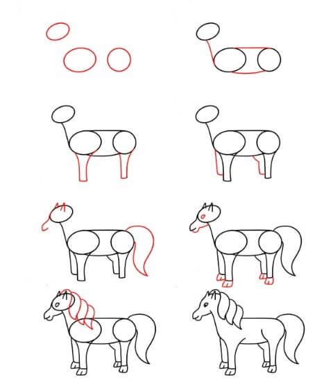 Desenhos de Ideia de cavalo (3)