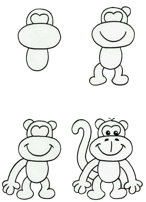 Desenhos de Imagem de macaco