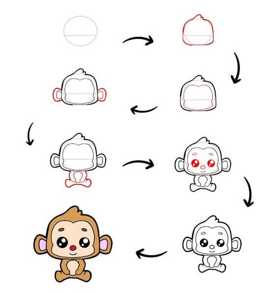Desenhos de Imagem de macaco grátis