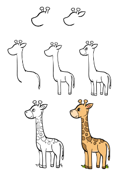 Desenhos de Girafas