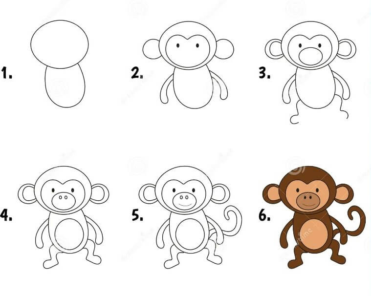 Desenhos de Macaco grátis
