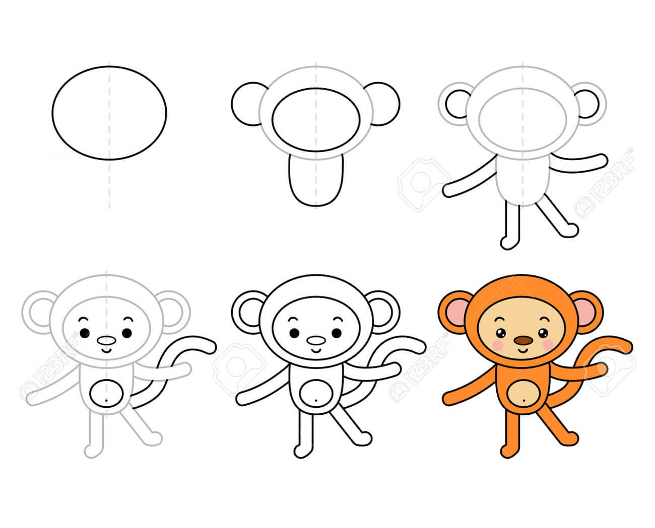 Desenhos de Macaco para crianças