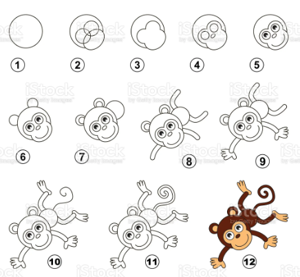 Desenhos de Salto do macaco