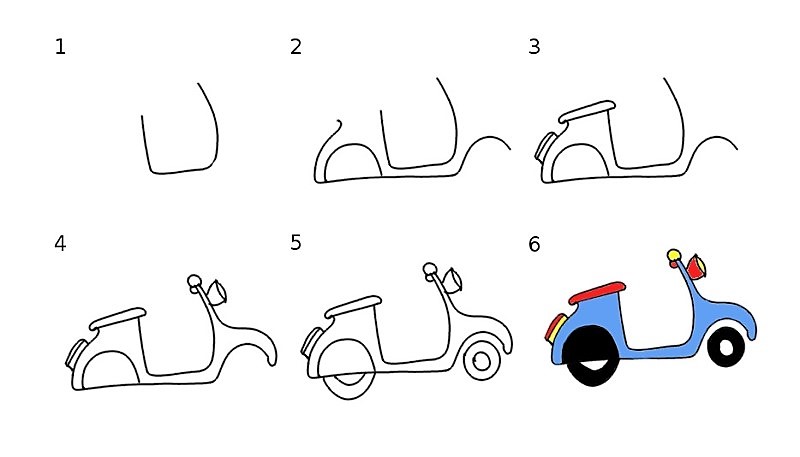 Desenhos de Simple scooter idea