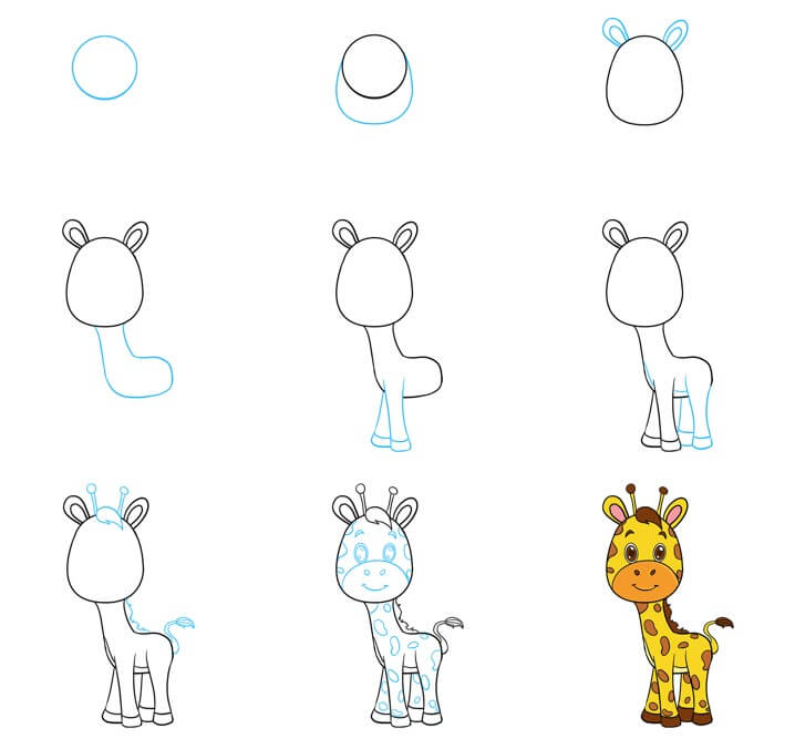 Desenhos de Sorriso de girafa