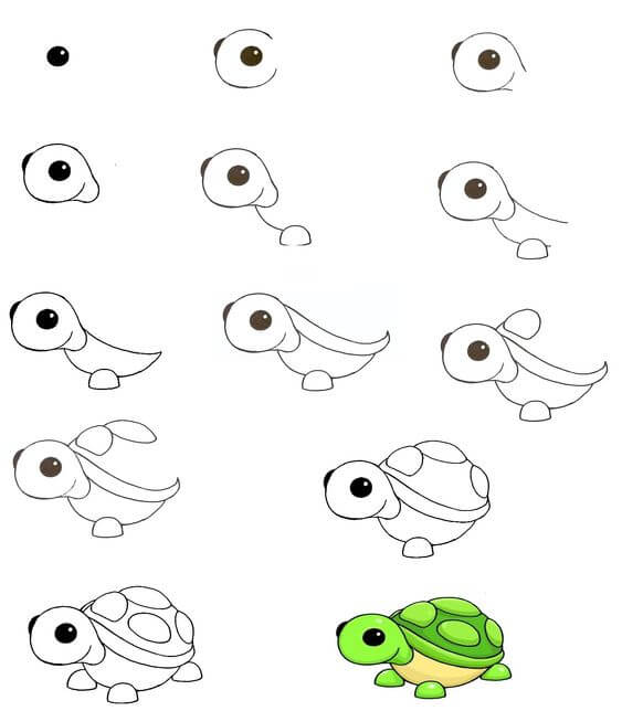Desenhos de Tartaruga bebê
