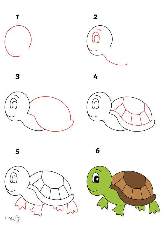 Desenhos de Tartaruga boba