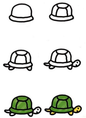Desenhos de Tartaruga Verde