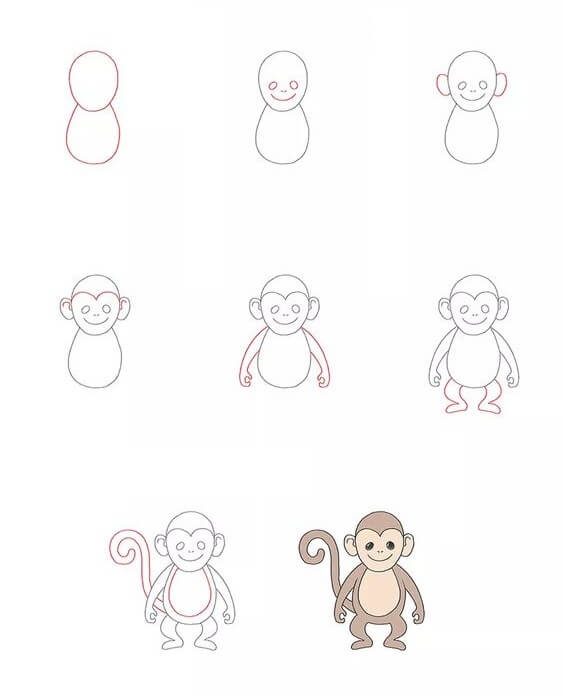 Desenhos de Um macaco