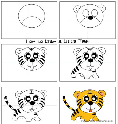 Desenhos de Um Tigre