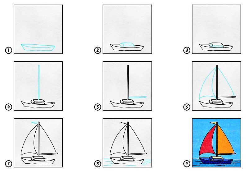 Desenhos de Uma ideia de barco 11