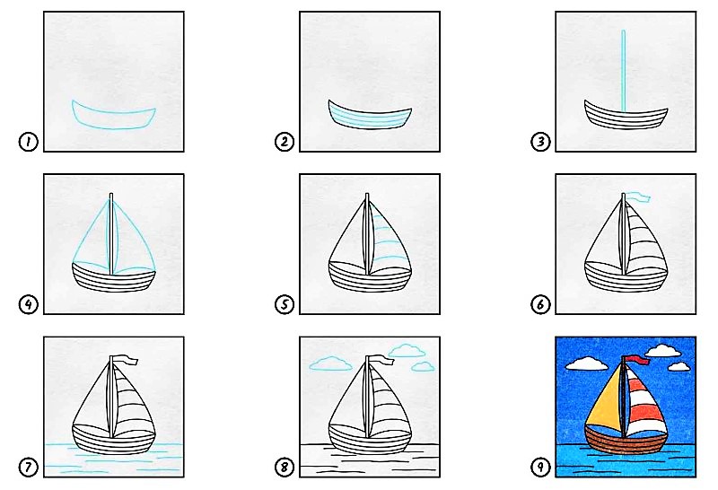 Desenhos de Uma ideia de barco 9