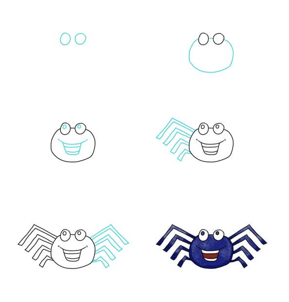 Desenhos de Aranha Engraçada