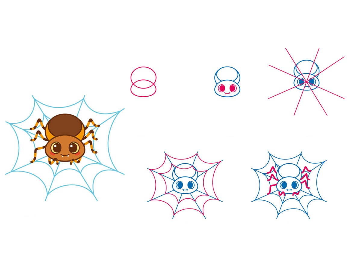Desenhos de Aranha redonda