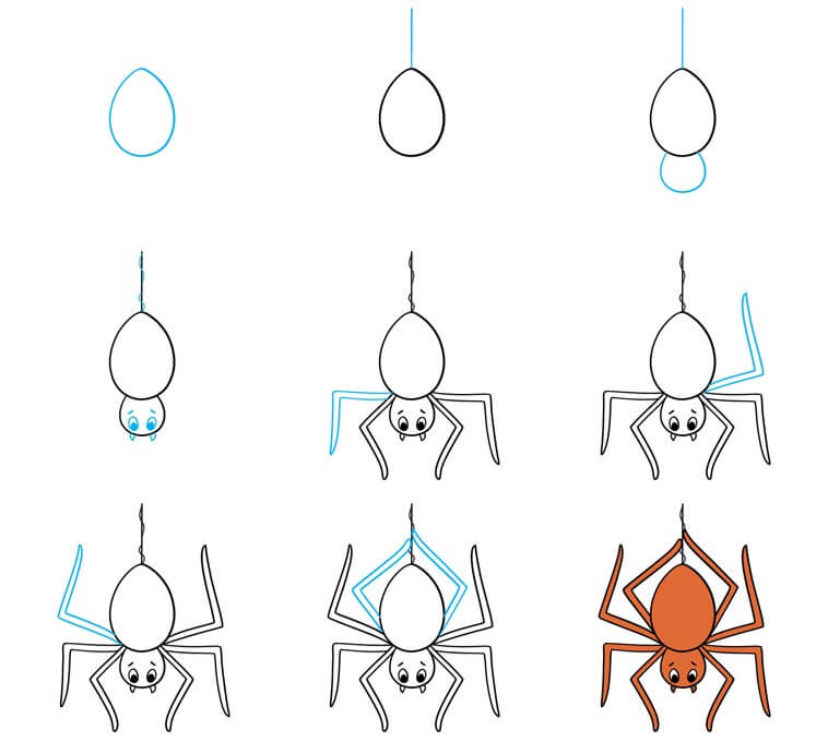 Desenhos de Aranha vermelha