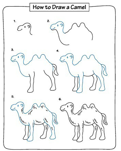 Desenhos de Camelo detalhado