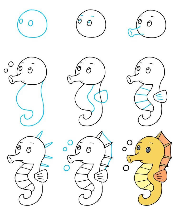 Desenhos de Gordura de cavalo-marinho