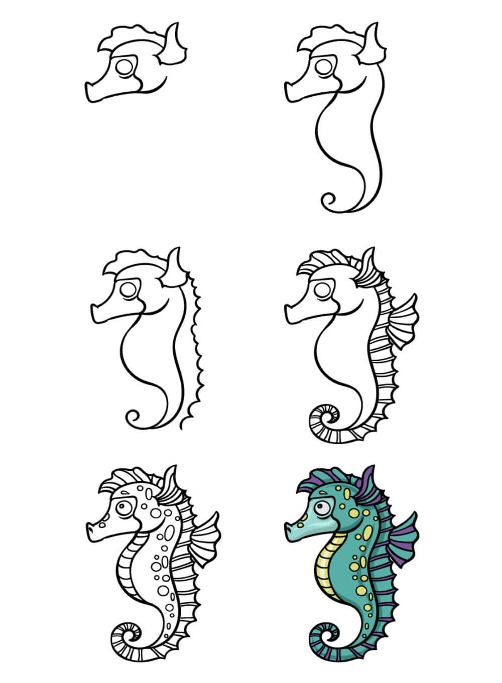 Desenhos de Grande Cavalo-marinho