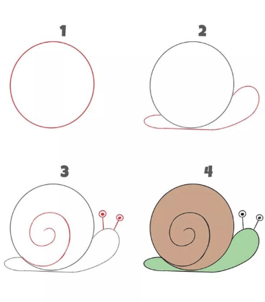 Desenhos de Ideia de caracol 6