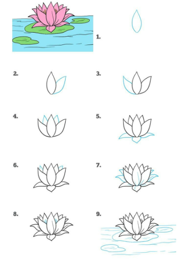 Desenhos de Ideia de lótus 7