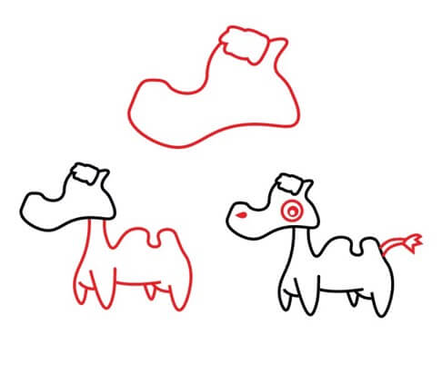 Desenhos de Imagem fofa de camelo